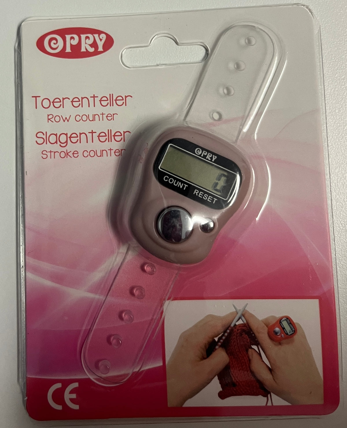 Pink Point Counter Opry Digital Row Counter Light Pink Colour – The Stitchery
