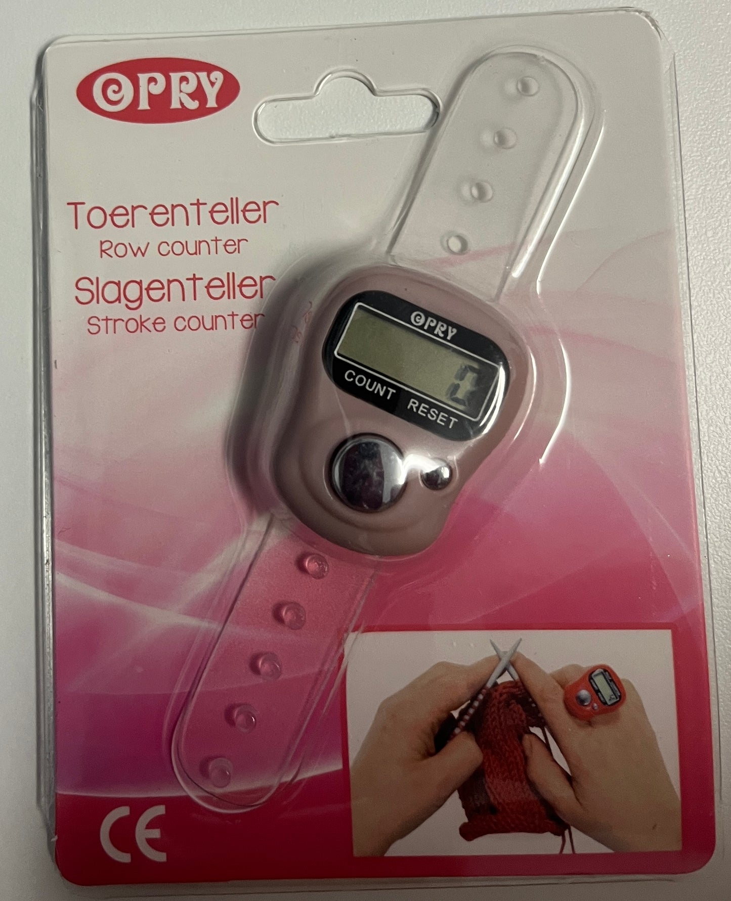 Opry Digital Row Counter Light Pink Colour