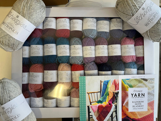 Yarn the After Party Rainbow Dots Blanket Kit