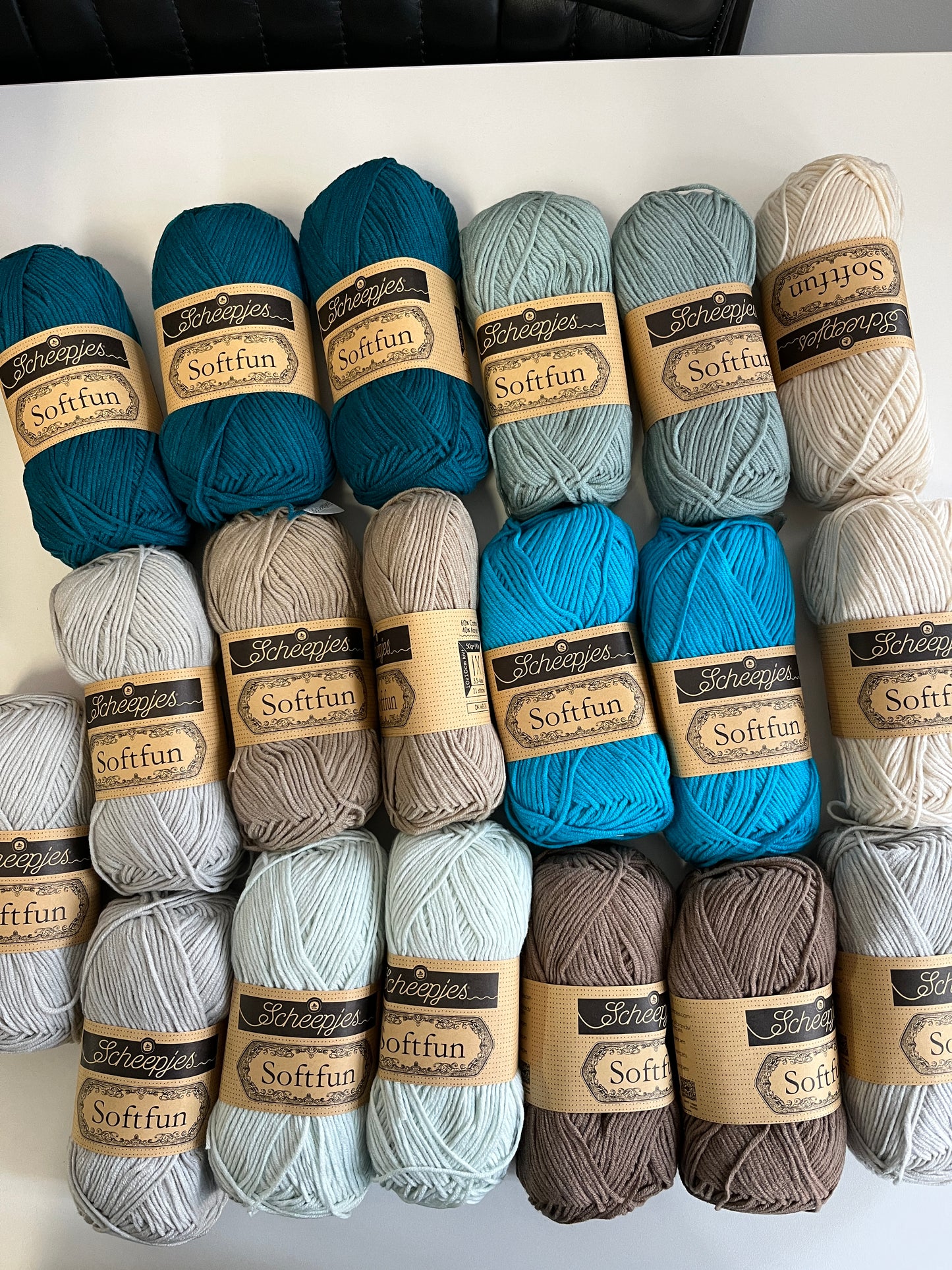 Crochet in My DNA MAL Blue/Brown Softfun