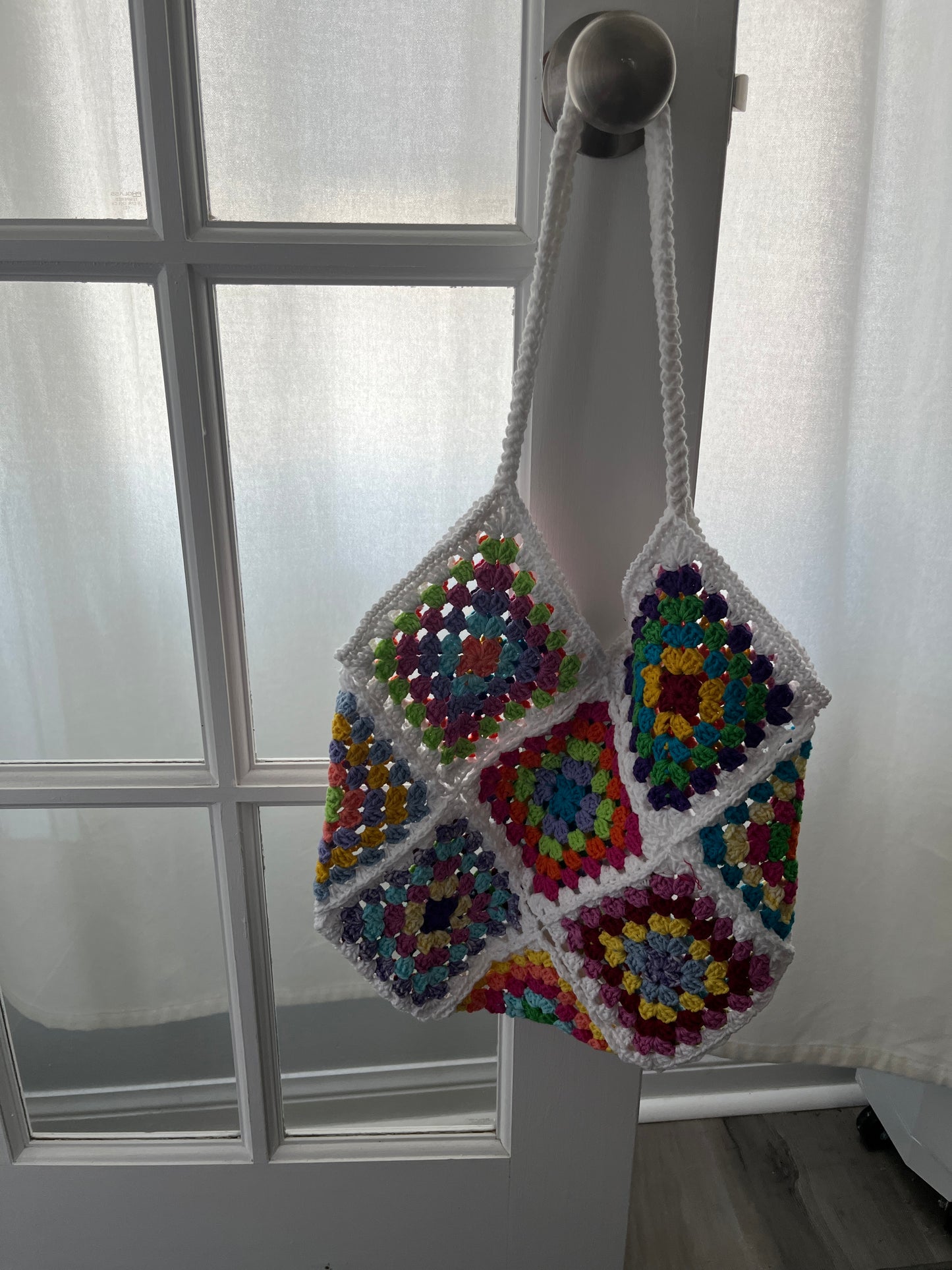Handmade Crochet Granny Square Bag