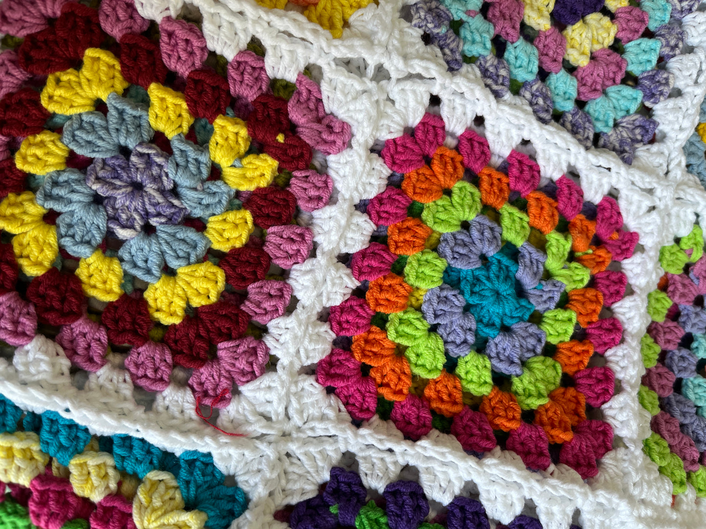 Handmade Crochet Granny Square Bag