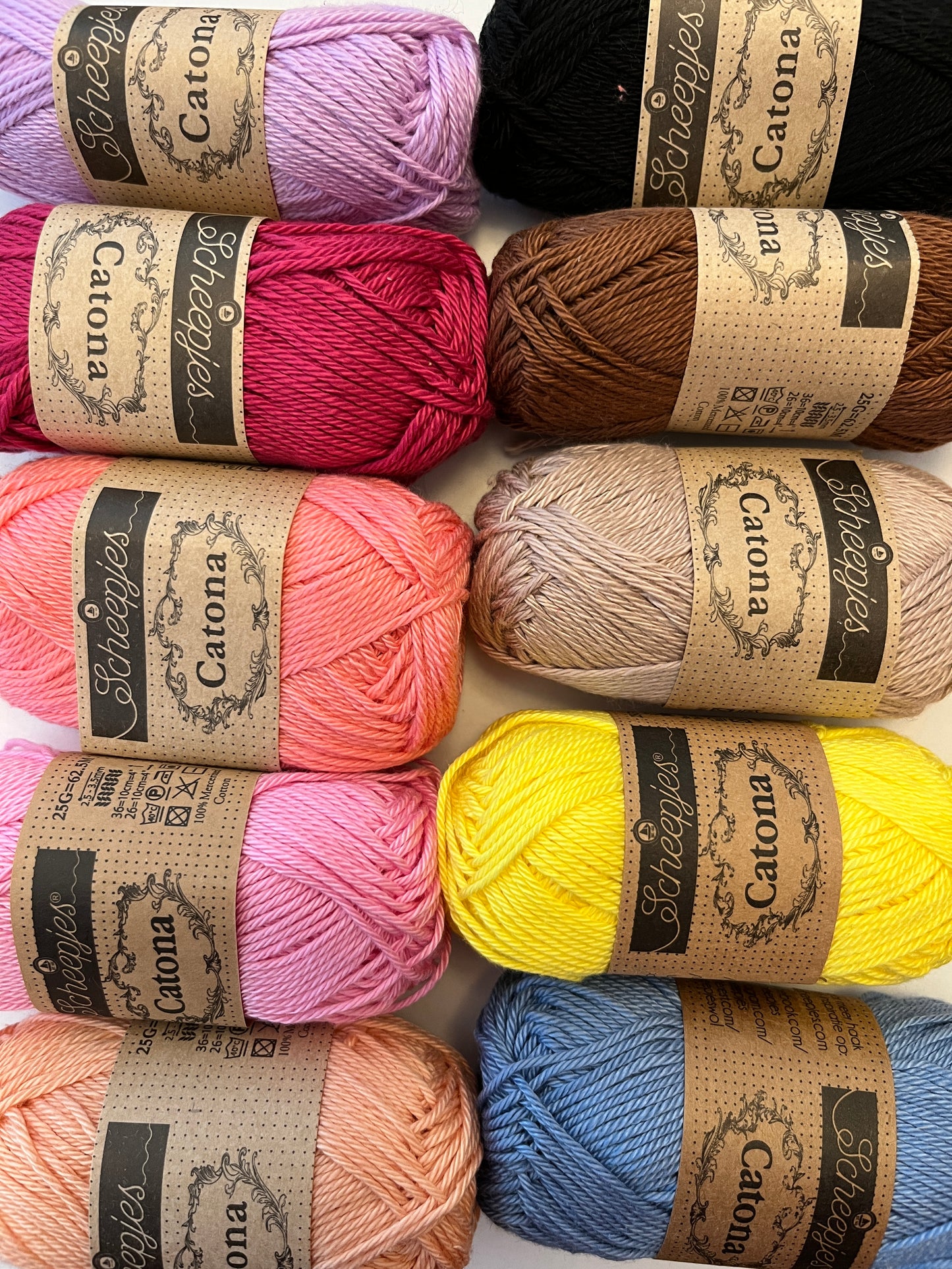 Catona 10 Ball (25g each) Grab Bag Pack - Multi Colour