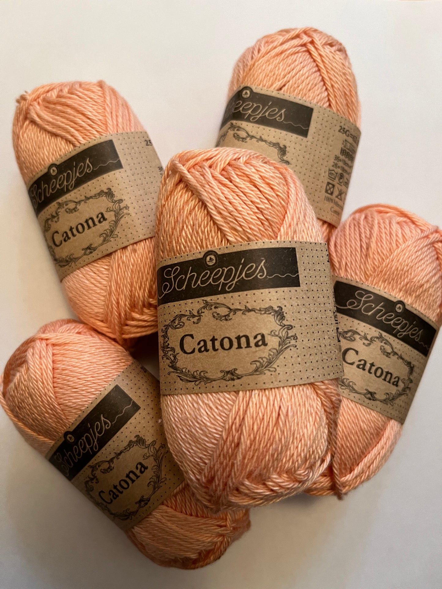 Catona 5 Ball (25g each) Grab Bag Pack - 25g 414 Vintage Peach