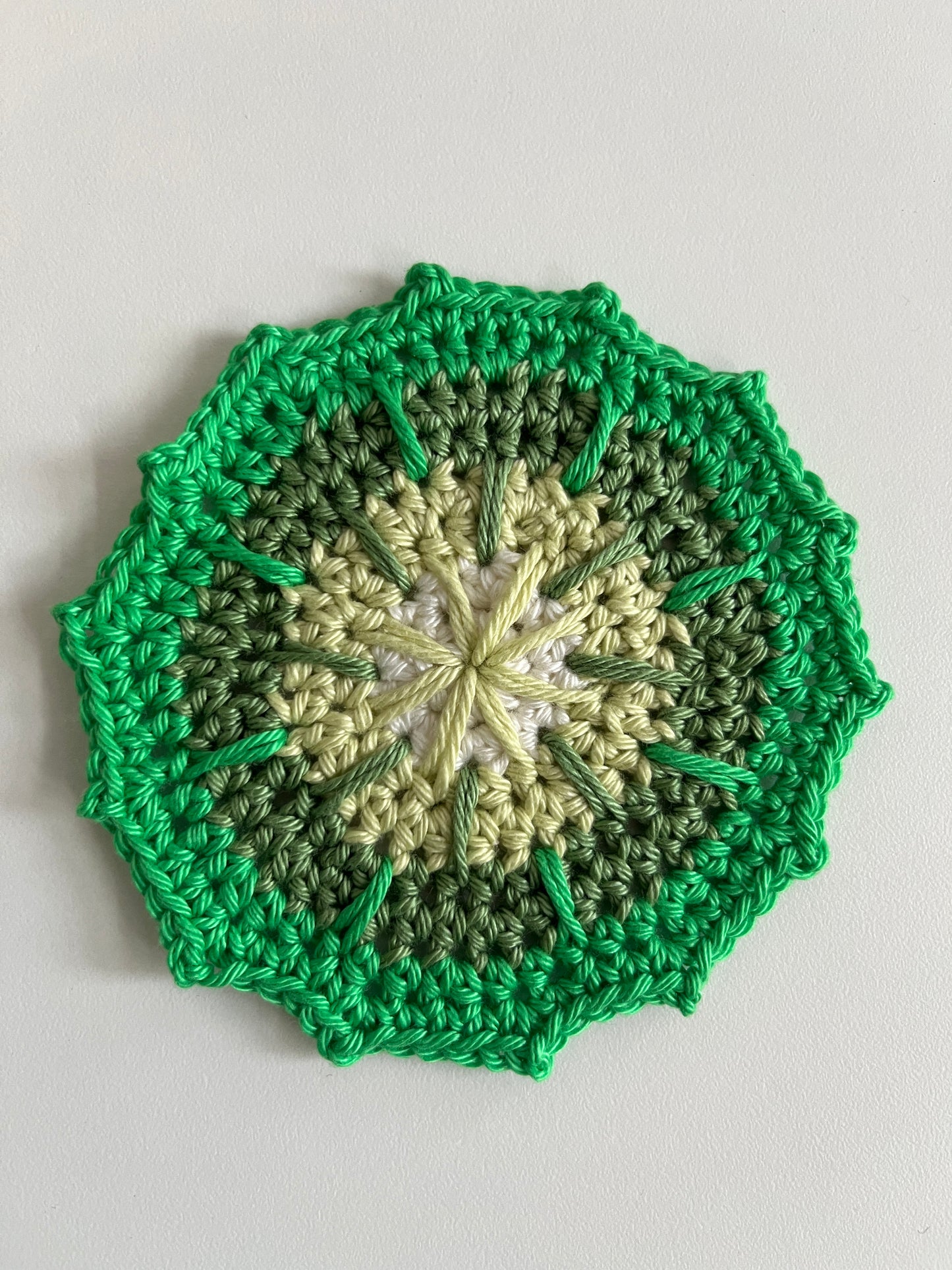 Handmade Ombre Green Coaster