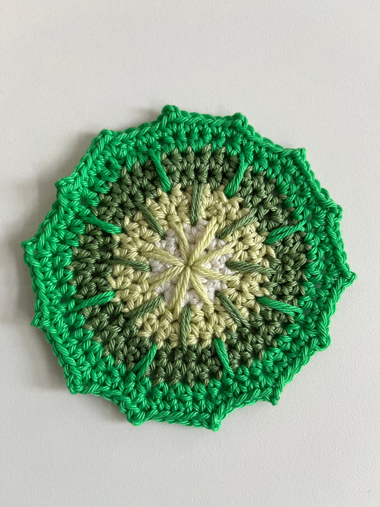 Handmade Ombre Green Coaster