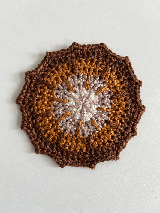 Handmade Ombre Brown Coaster