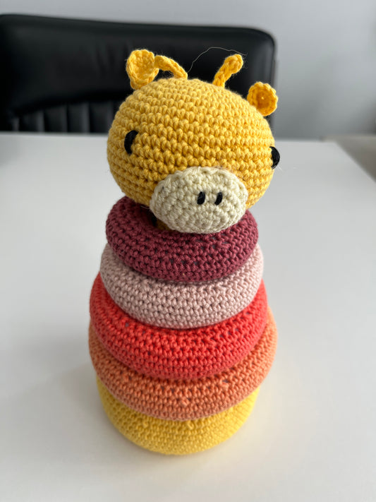 Handmade Giraffe Stacking Toy