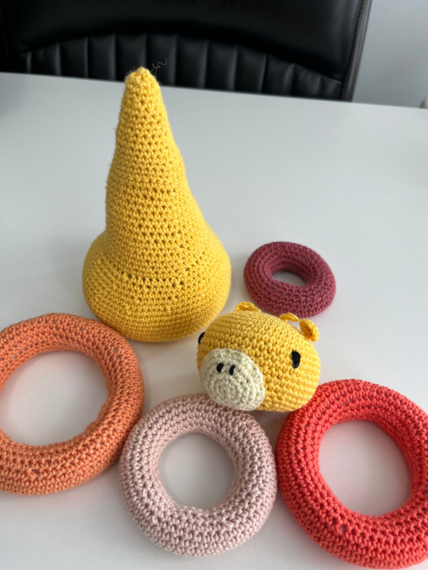 Handmade Giraffe Stacking Toy
