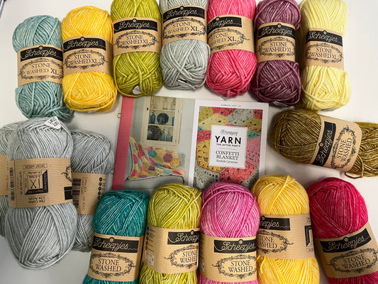 Yarn the After Party Confetti Blanket Crochet Kit