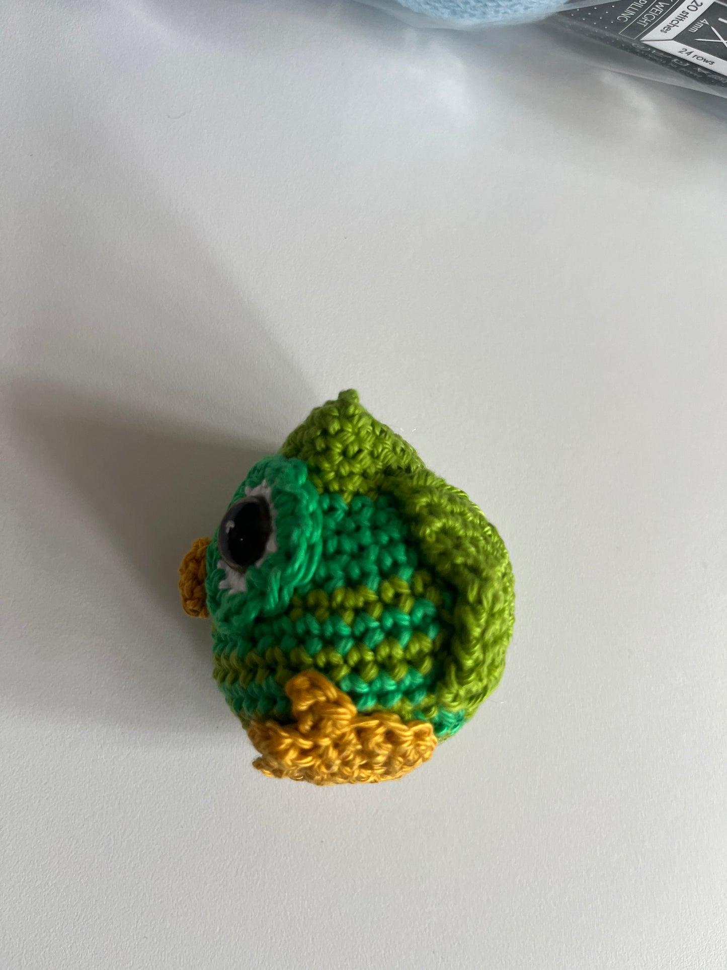 Handmade Crochet Green Owl
