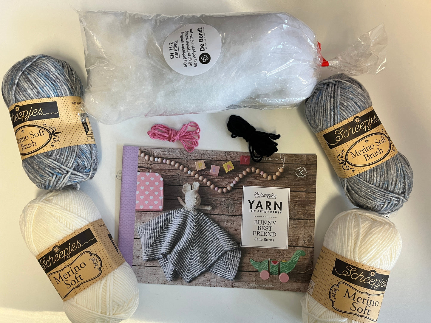 Bunny Best Friend Knit Lovey Kit