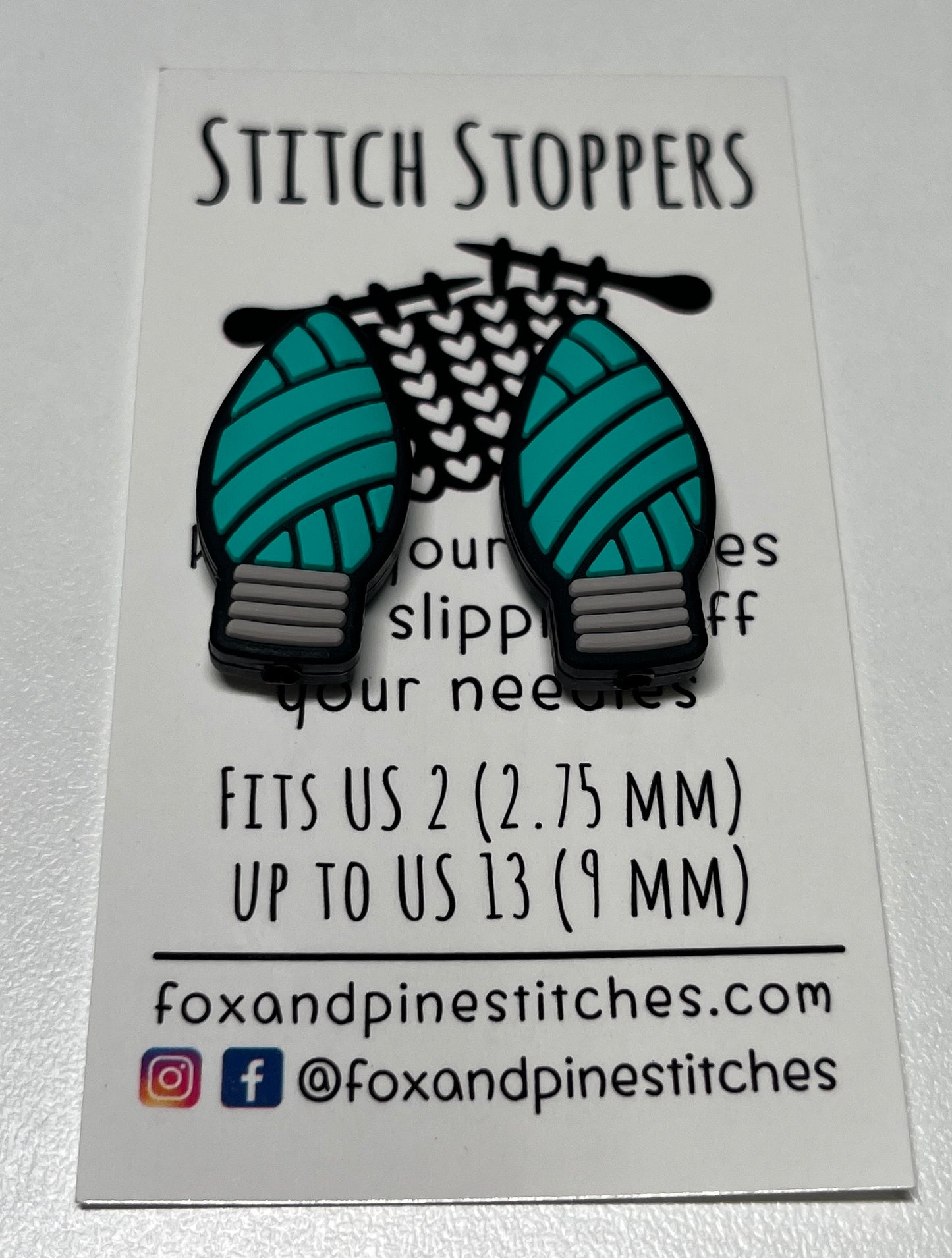 Yarn Lightbulb Stitch Stoppers