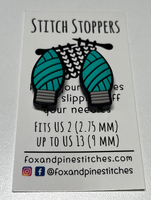 Yarn Lightbulb Stitch Stoppers