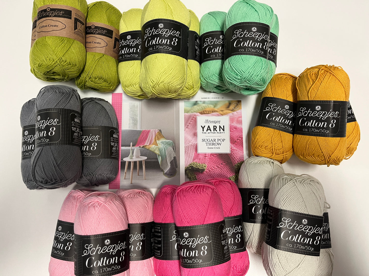 Yarn the After Party Sugar Pop Throw Crochet Kit