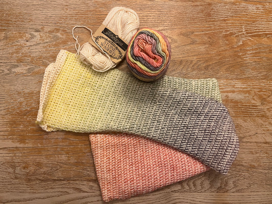 Handmade Blissful Scarf (Tunisian Crochet)