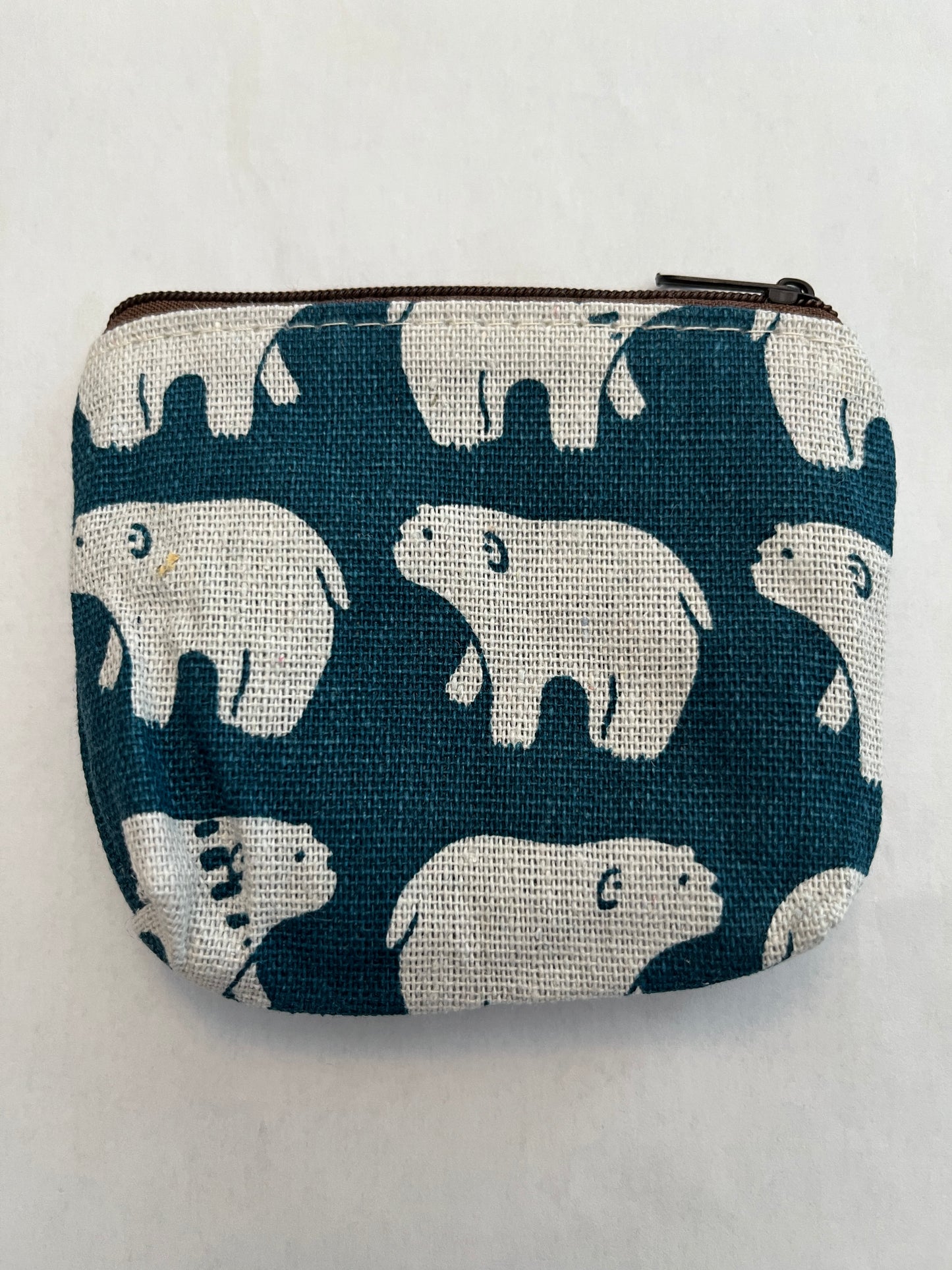 Polar Bear Print Fabric Pouch Storage Bag