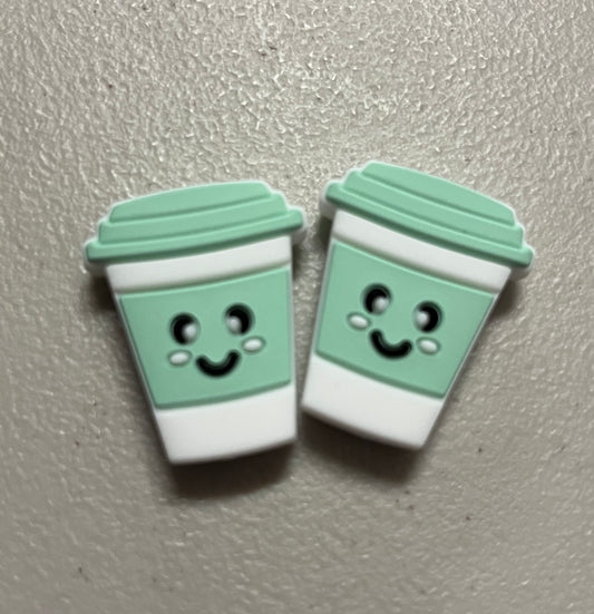 Teal Coffee Cup Stitch Stoppers