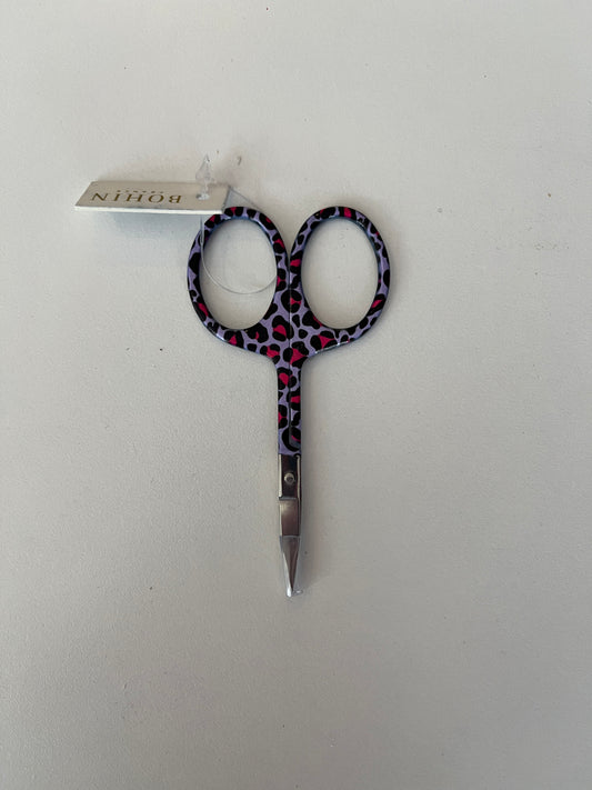 Bohin Purple Leopard Print Scissors