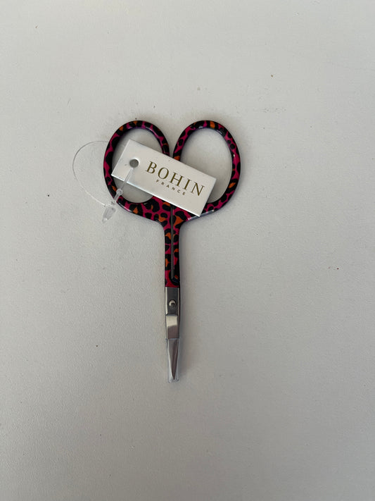 Bohin Red Leopard Print Scissors