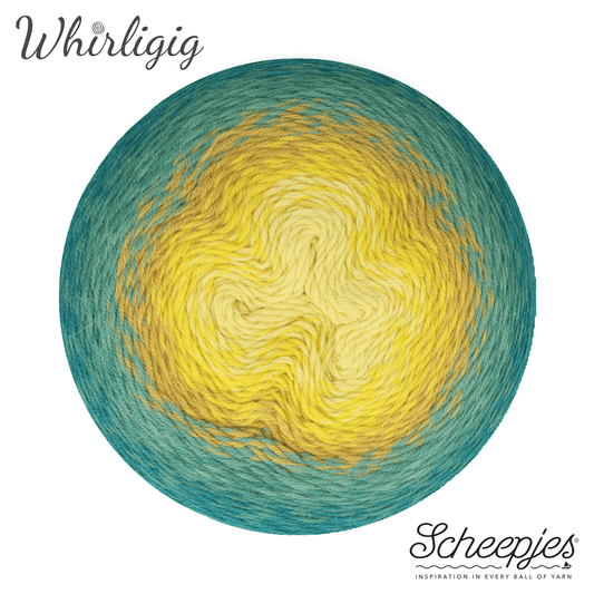 Whirligig 203 Teal to Yellow