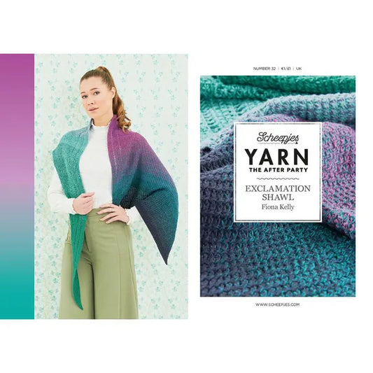 Yarn the After Party 032 Exclamation Shawl Pattern