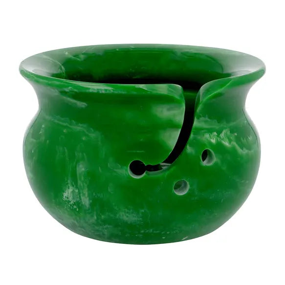 Yarn Bowl Green Resin