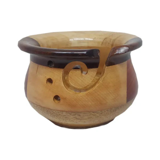 Yarn Bowl Multi Wood