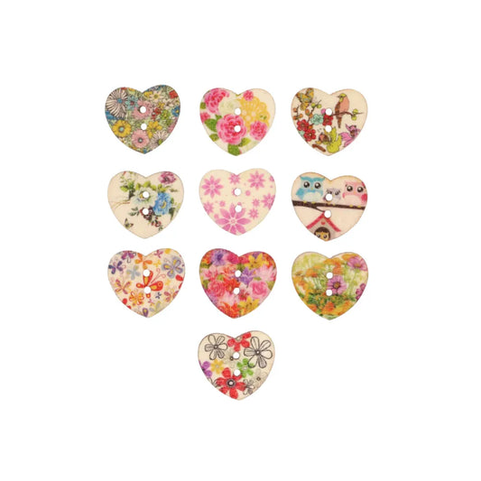 Heart Button Assorted