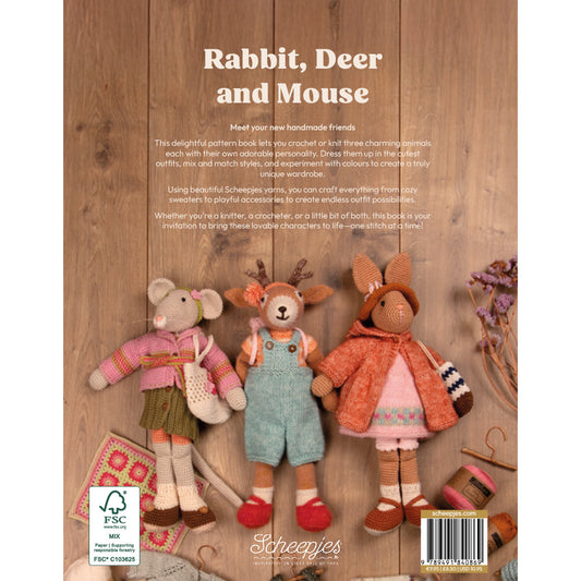 Rabbit, Deer and Mouse Pattern Book by Jacquelien Twijnstra