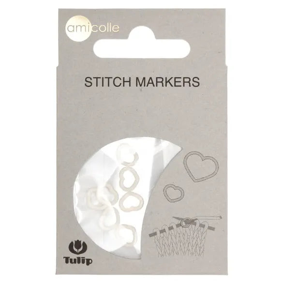 Tulip Stitch Knit Markers Set Small Hearts