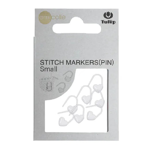 White Heart Stitch Markers (Small)