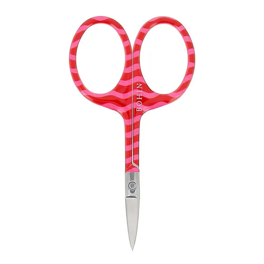 Bohin Pink and Red Wave Scissors