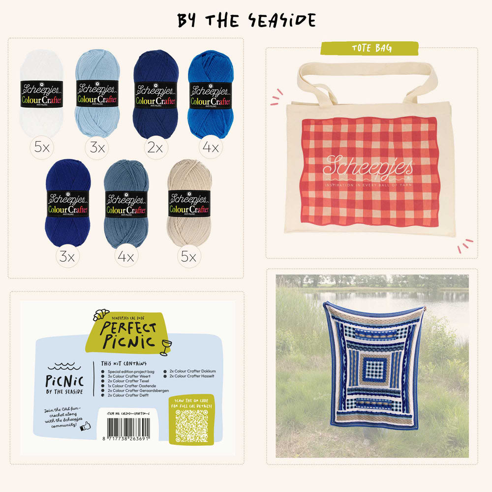 Perfect Picnic CAL - Picnic by the Seaside Colour Crafter