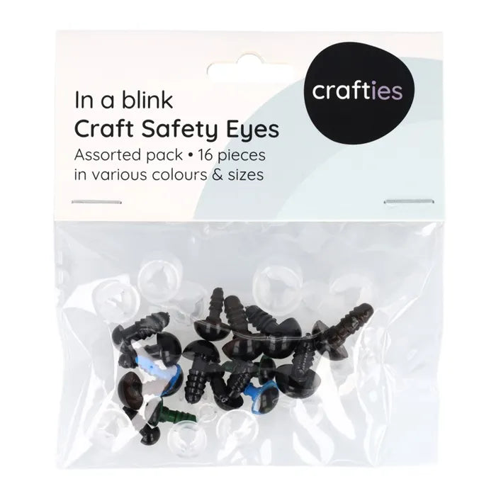 Crafties Safety Eyes 6-12mm Assortment