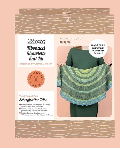 Fibonacci Shawlette Knit Kit