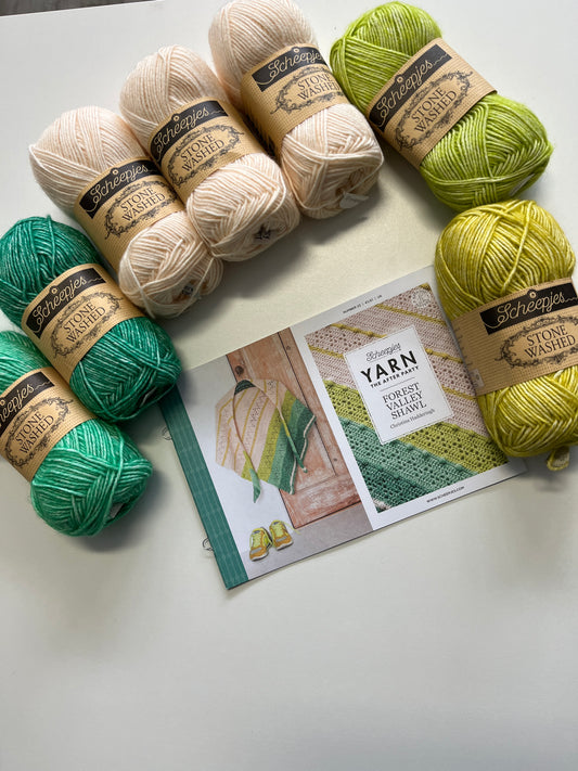 Yarn the After Party Forest Valley Shawl Kit