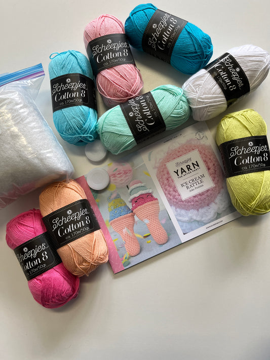 Yarn the After Party Ice Cream Rattle Kit