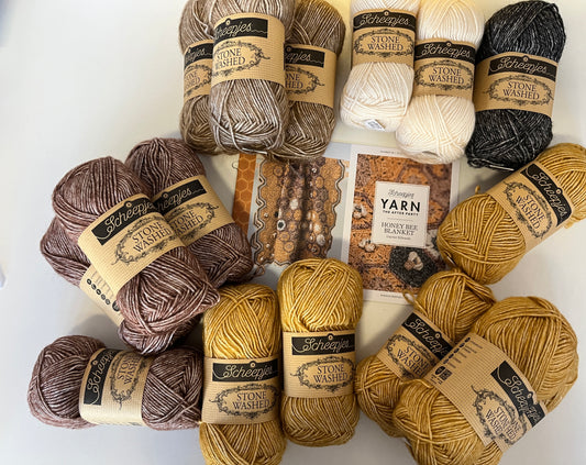 Yarn the After Party 008 Honey Bee Blanket Crochet Kit