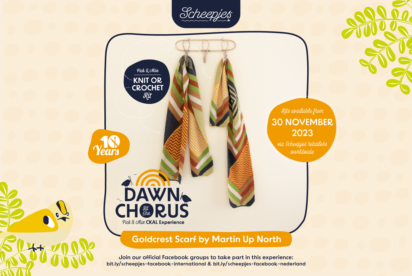 CKAL Goldcrest Scarf Kit