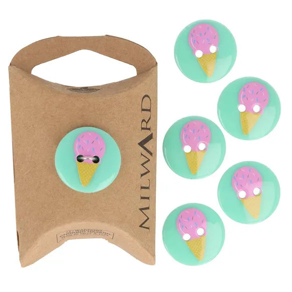 Milward 2-Hole Children's Button - Ice Cream