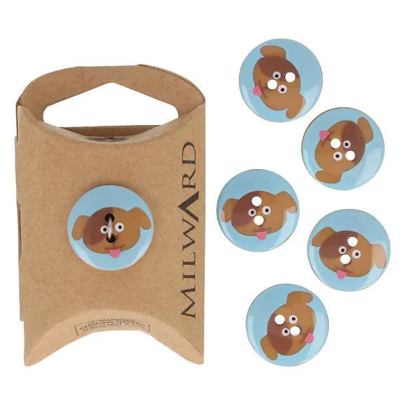 Milward 2-Hole Children's Button - Dog