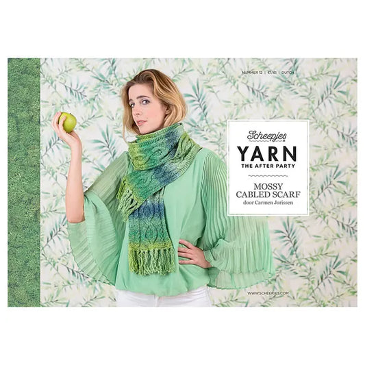 Yarn the After Party 012 Mossy Cabled Scarf Pattern