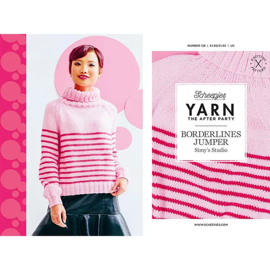 Yarn the After Party 128 Borderlines Jumper Pattern