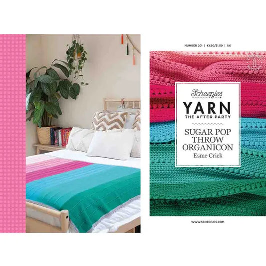 Yarn the After Party 201 Sugar Pop Throw Organicon Pattern