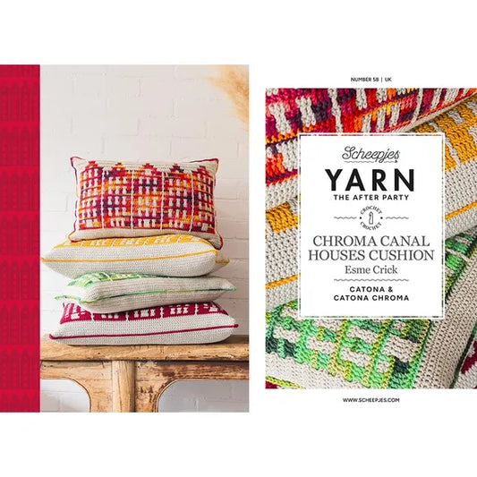 Yarn the After Party 058 Chroma Canal Houses Cushion Pattern