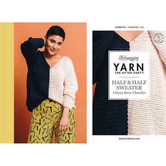 Yarn the After Party 088 Half & Half Sweater Pattern