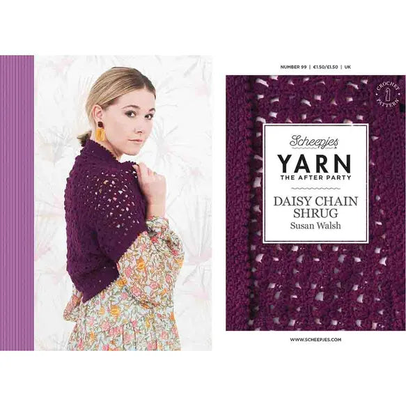Yarn the After Party 099 Daisy Chain Shrug Pattern