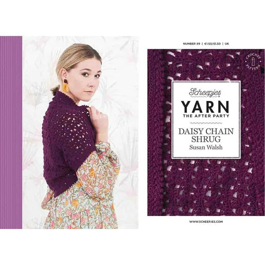 Yarn the After Party 099 Daisy Chain Shrug Pattern