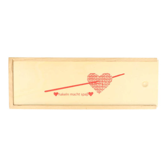 Wooden Crochet Hook Storage Box